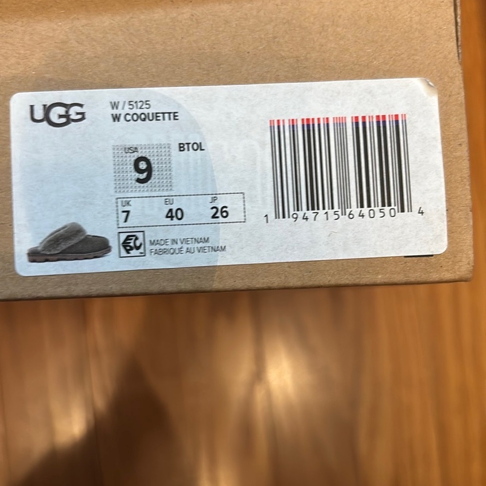 UGG Olive Fur-Lined Slippers - Picture 6 of 6